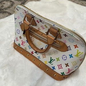 Louis Vuitton leather handbag